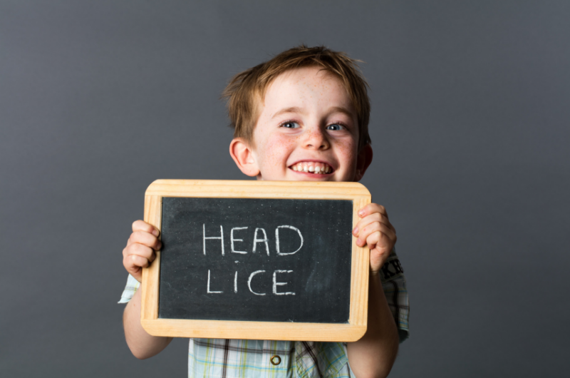 Child with head lice